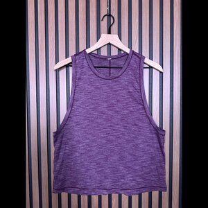 Lululemon Top 6 / 8 Womens Purple Heather Sleeveless Muscle Shirt Athletic